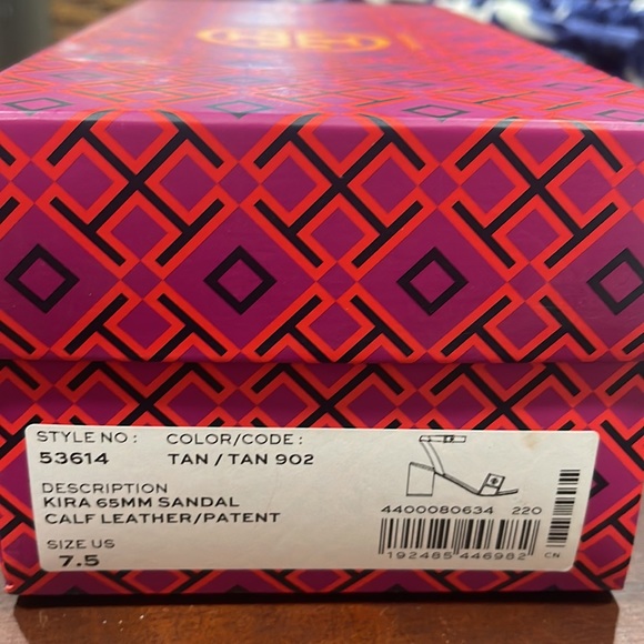 Tory Burch Kira 65MM Sandal in Tan - Picture 6 of 12